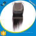 ODM manufacturers Silky Straight Wave hair grey human hair closure